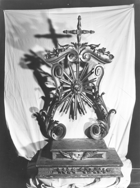 tronetto per esposizione eucaristica - ambito garfagnino (sec. XIX)