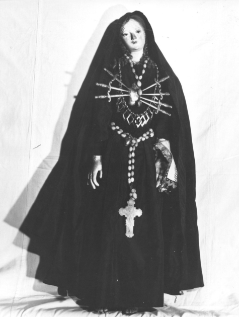 MADONNA ADDOLORATA (statua) - bottega italiana (secc. XVII/ XVIII)