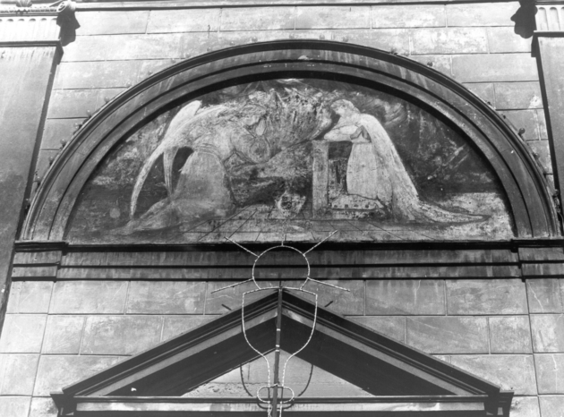 ANNUNCIAZIONE (lunetta) - bottega italiana (sec. XIX)