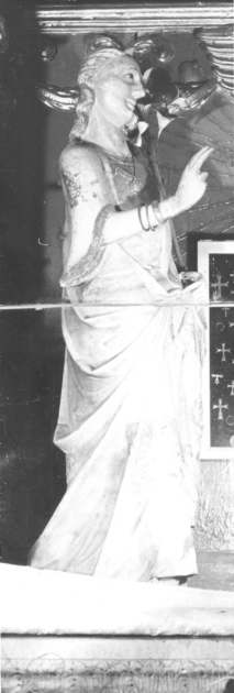 ANGELO ANNUNCIANTE (scultura, elemento d'insieme) di Pisano Nino (scuola) (metà sec. XIV)