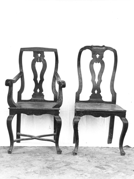 sedia, serie - bottega toscana (sec. XVIII)