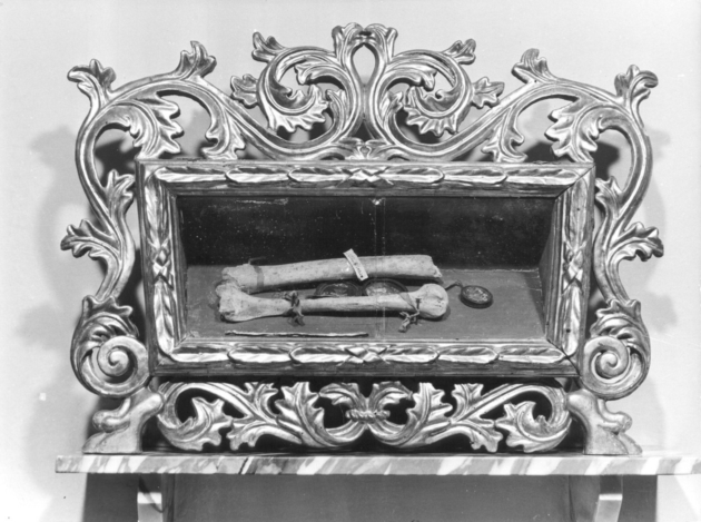 reliquiario a teca - a urna - bottega toscana (sec. XIX)