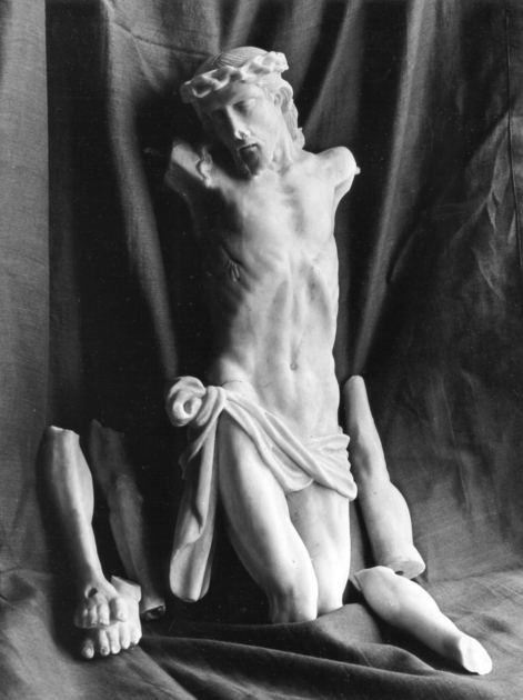 CRISTO CROCIFISSO (statuetta, frammento) - bottega toscana (secc. XVIII/ XIX)