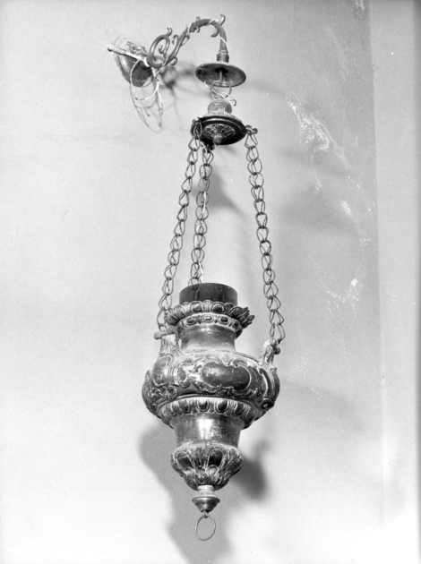 lampada pensile - bottega toscana (prima metà sec. XVIII)