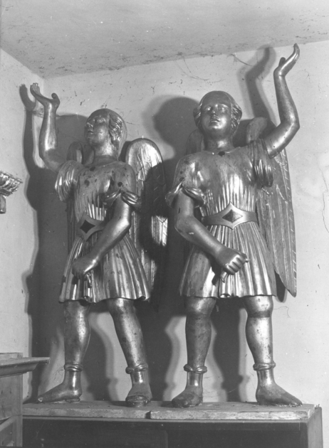 ANGELO ANNUNCIANTE (statua, serie) - ambito garfagnino (ultimo quarto sec. XIX)