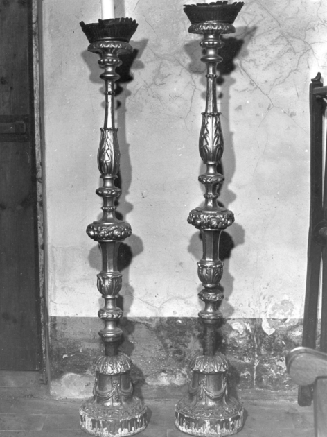 candeliere, serie - bottega toscana (inizio sec. XIX)