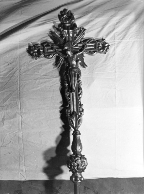 croce processionale - bottega toscana (sec. XVIII)