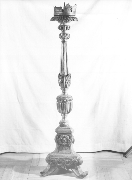 candeliere, serie - bottega toscana (prima metà sec. XIX)