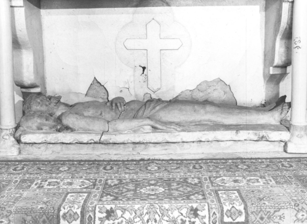 CRISTO MORTO (scultura) - bottega toscana (sec. XVIII)