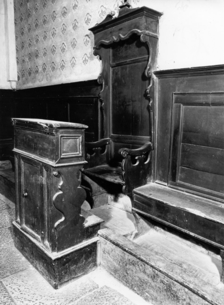 stalli del coro - ambito garfagnino (sec. XIX)