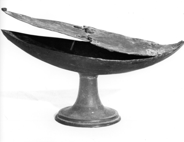 navicella portaincenso - bottega lucchese (sec. XVII)