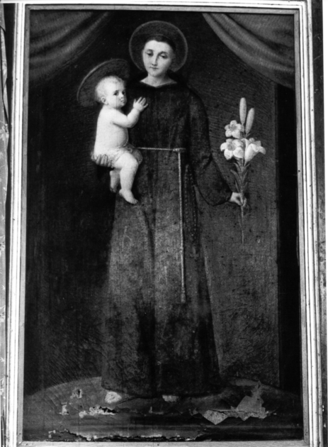 SANT'ANTONIO DA PADOVA (dipinto) - ambito italiano (sec. XIX)