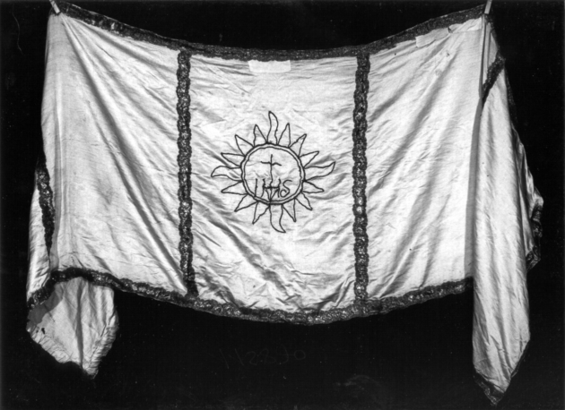 velo omerale - manifattura italiana (sec. XIX)