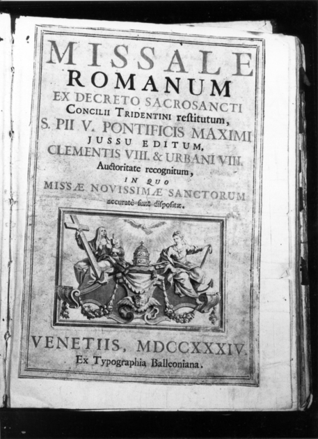 coperta di libro liturgico - bottega veneziana (sec. XVIII)