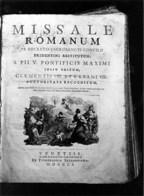 coperta di libro liturgico - bottega veneziana (sec. XIX)