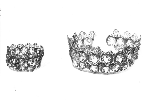 corona da statua, serie - bottega lucchese (sec. XIX)