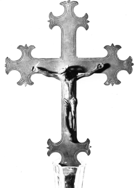 croce processionale - bottega lucchese (inizio sec. XVIII)
