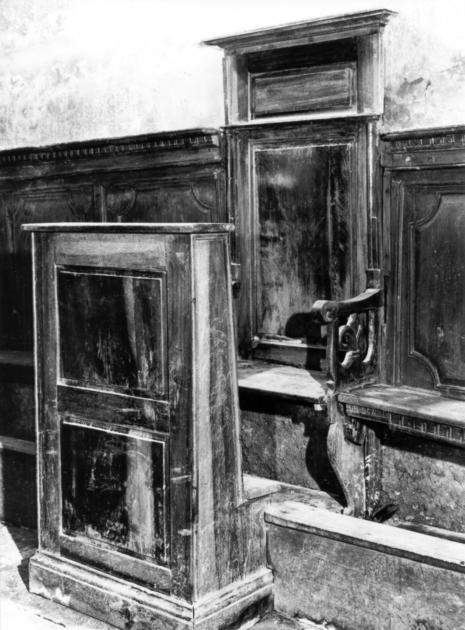 stalli del coro - ambito garfagnino (sec. XIX)