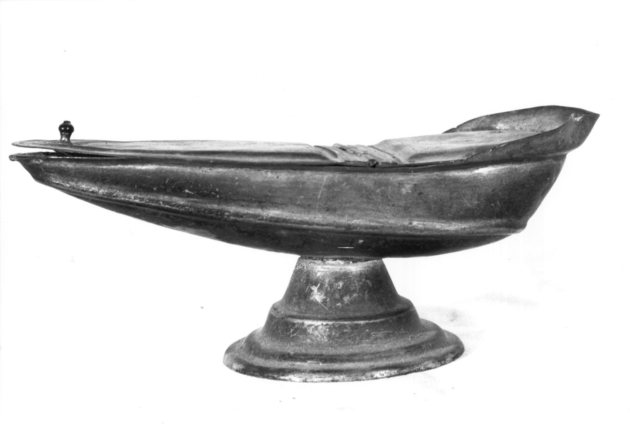 navicella portaincenso - bottega toscana (sec. XVIII)