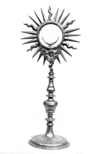 ostensorio - a raggiera - bottega lucchese (secc. XVII/ XVIII)