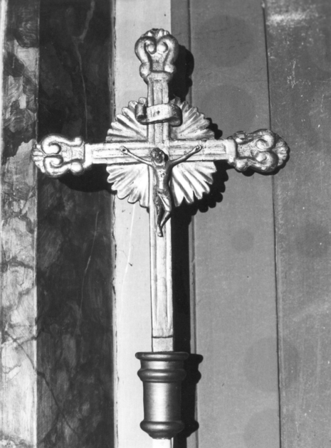 croce processionale - bottega lucchese (secc. XVIII/ XIX)