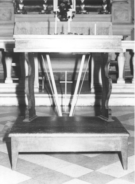 inginocchiatoio - bottega lucchese (secc. XVIII/ XIX)