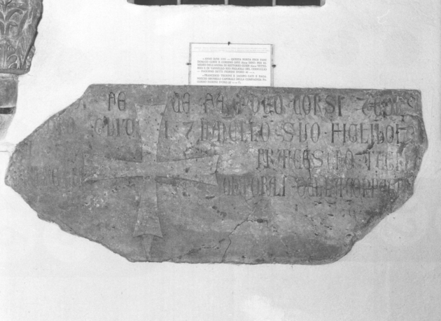 architrave, frammento - bottega lucchese (sec. XIV)