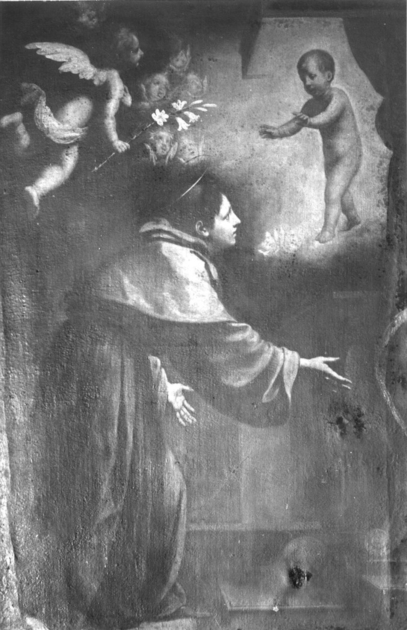 Sant'Antonio da Padova con il bambino (dipinto) - ambito toscano (sec. XVII)