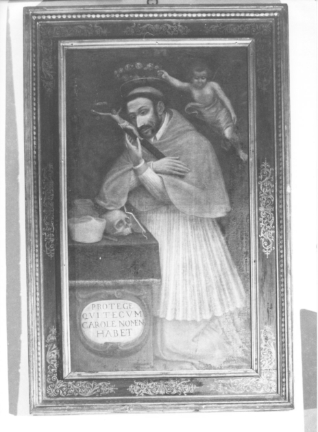 SAN CARLO BORROMEO (dipinto) - ambito italiano (prima metà sec. XVII)