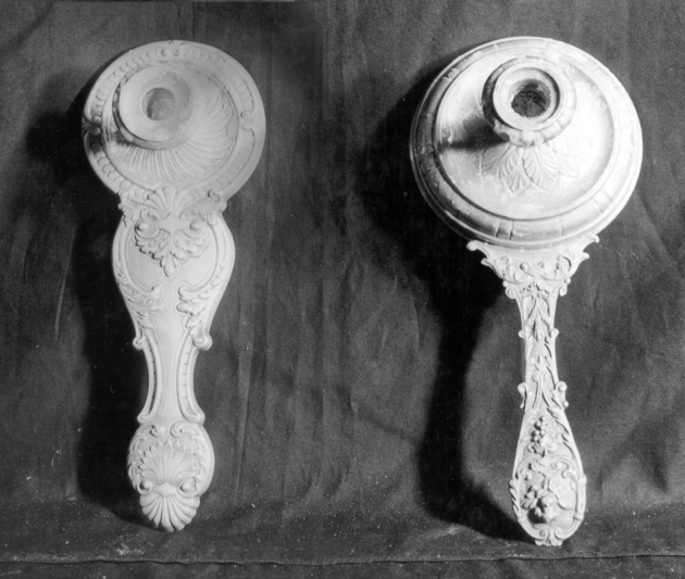 palmatoria, serie - bottega italiana (sec. XIX)