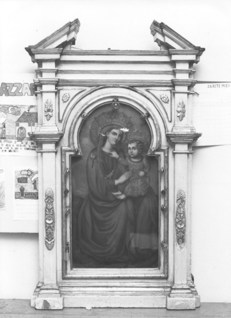 tabernacolo - a frontale architettonico - bottega lucchese (sec. XIX)