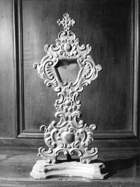 reliquiario - a ostensorio - bottega lucchese (seconda metà sec. XVIII)