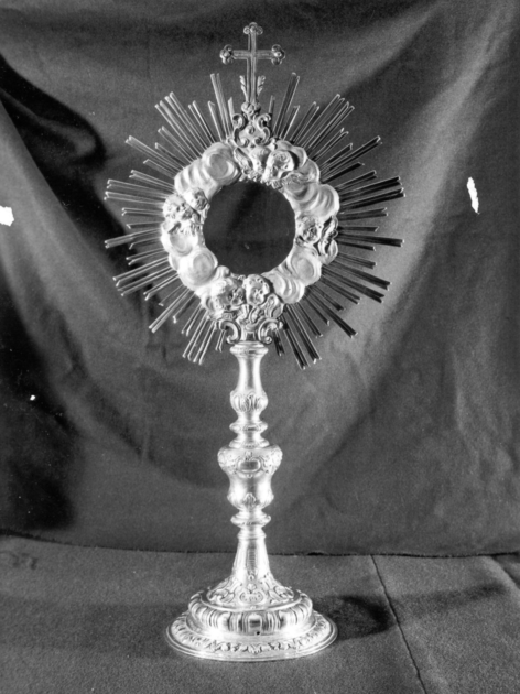 ostensorio - a raggiera di Mugnani Domenico Antonio (sec. XVIII)