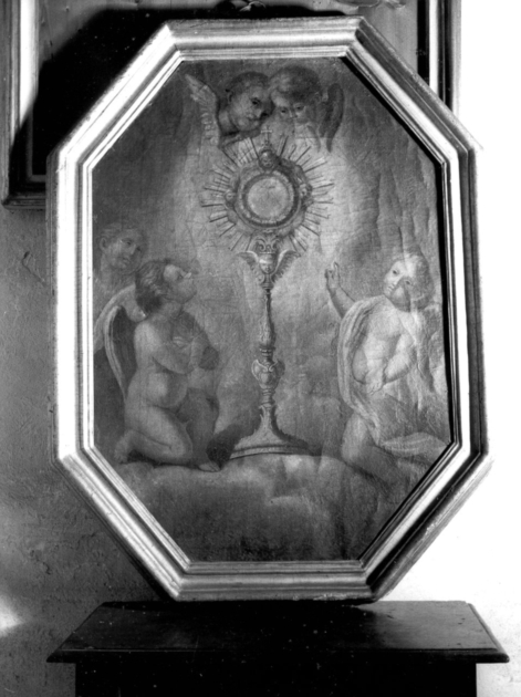 OSTENSORIO E ANGELI (dipinto) - ambito italiano (sec. XVII)