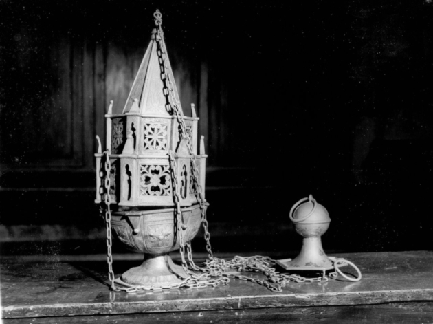 turibolo - a corpo architettonico - bottega italiana (seconda metà sec. XVIII)