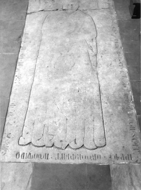 lapide tombale - bottega italiana (sec. XIV)