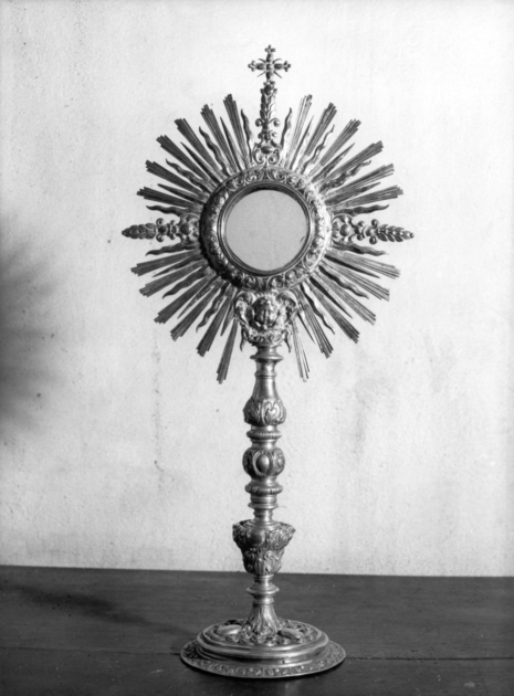 ostensorio - a raggiera di Vambrè Giovanni il Vecchio (sec. XVIII)