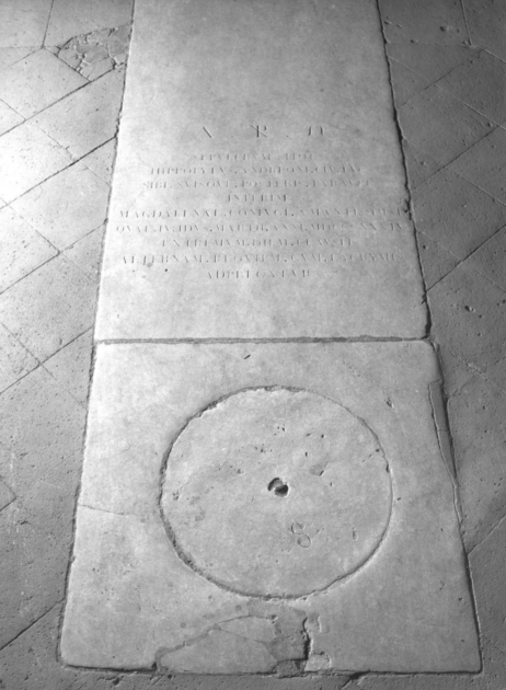 lastra tombale - bottega italiana (sec. XIX)