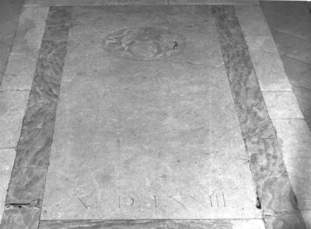 lastra tombale - bottega italiana (sec. XVI)