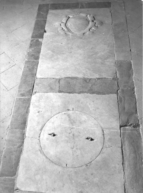 lastra tombale - bottega italiana (secc. XVI/ XVII)