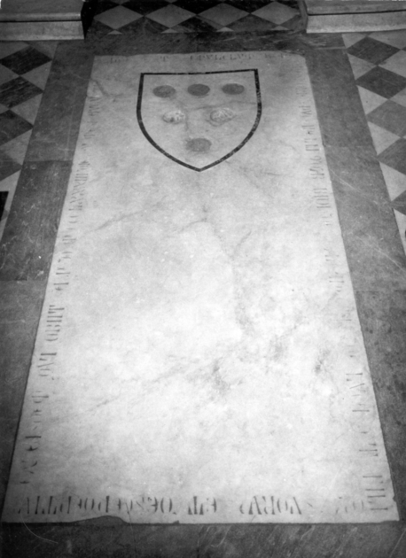 lapide tombale - bottega italiana (sec. XIV)