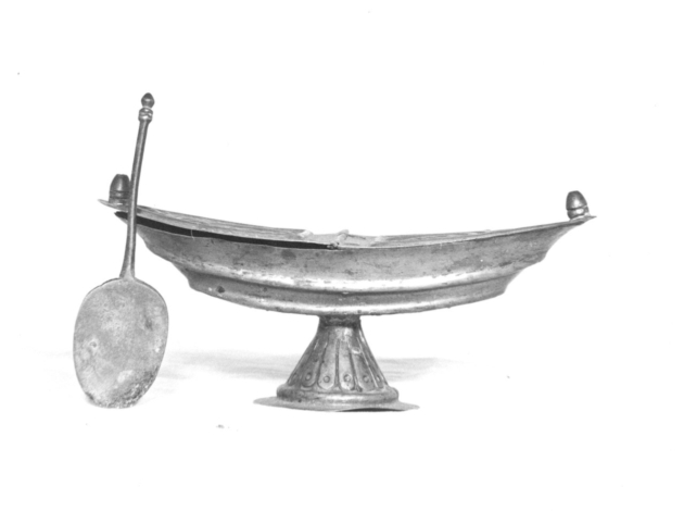 navicella portaincenso - a galeone - bottega italiana (ultimo quarto sec. XVI)