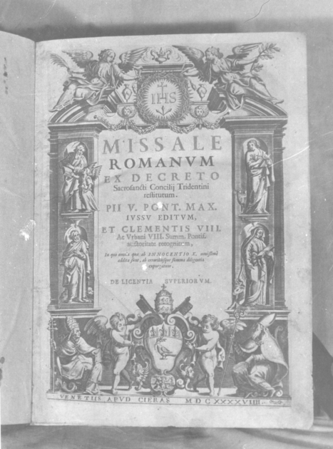 coperta di libro liturgico - bottega veneziana (sec. XVII)