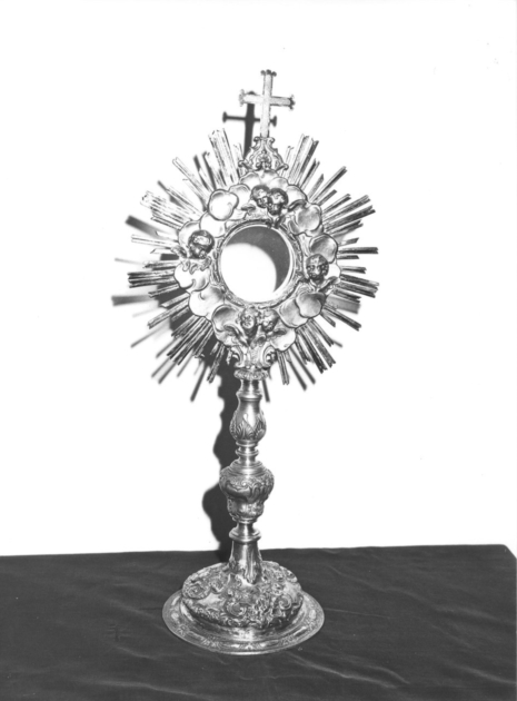 ostensorio - a raggiera di Mugnani Domenico Antonio (sec. XVIII)
