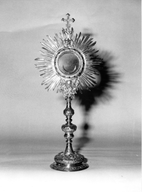 ostensorio - a raggiera di Pitterman Bernardo (sec. XVIII)