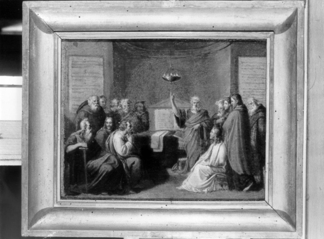 Primo Concilio degli Apostoli, apostoli e sacerdoti riuniti in concilio (dipinto) di Ridolfi Michele (sec. XIX)