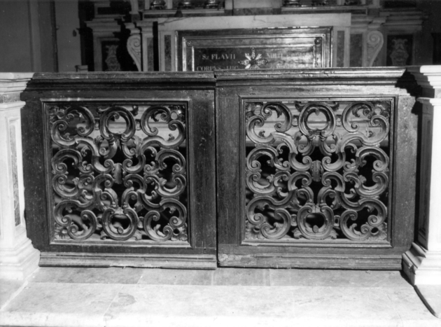 cancellata di balaustrata - bottega lucchese (fine/inizio secc. XVII/ XVIII)