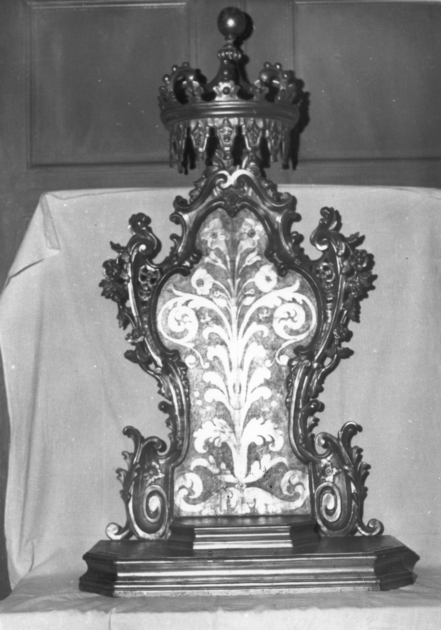tronetto per esposizione eucaristica - manifattura toscana (secc. XVIII/ XIX)