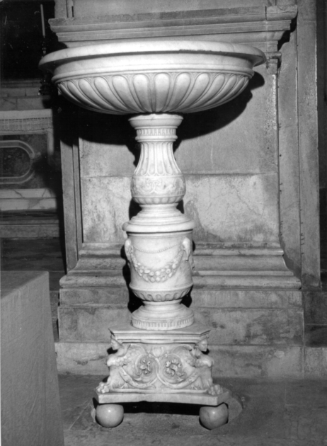 acquasantiera - a fusto, serie di Civitali Nicolao (sec. XIX)