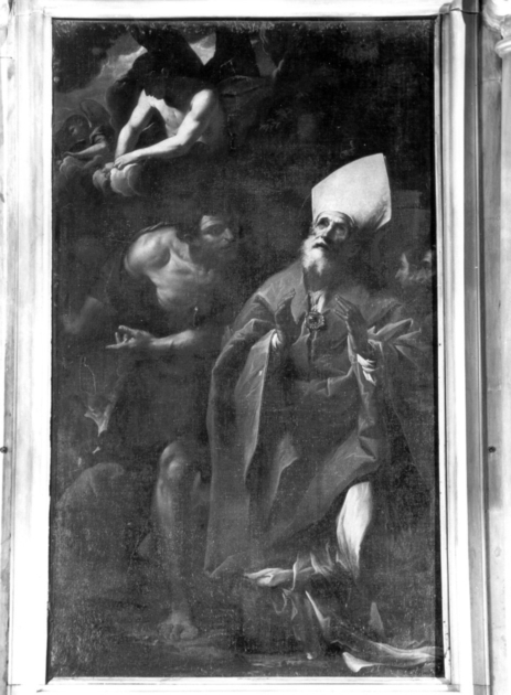 MIRACOLO DI SAN TEODORO (dipinto) di Testa Pietro detto Lucchesino (sec. XVII)